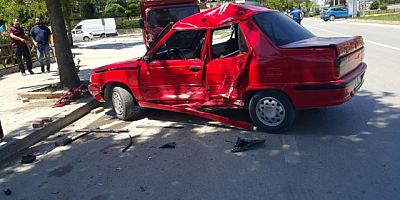 Boyabat'ta 3 Aracın Karıştığı Trafik Kazasında 1 Yaralı