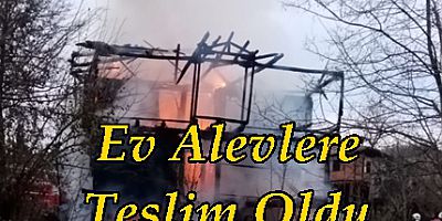 Cemalettin Köyünde Çıkan Yangında Yanan Ev Kullanılamaz Hale Geldi