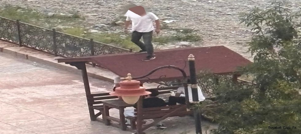 Boyabat Parklarında Skandal Görüntü: Kamelya Üstünde Rezalet