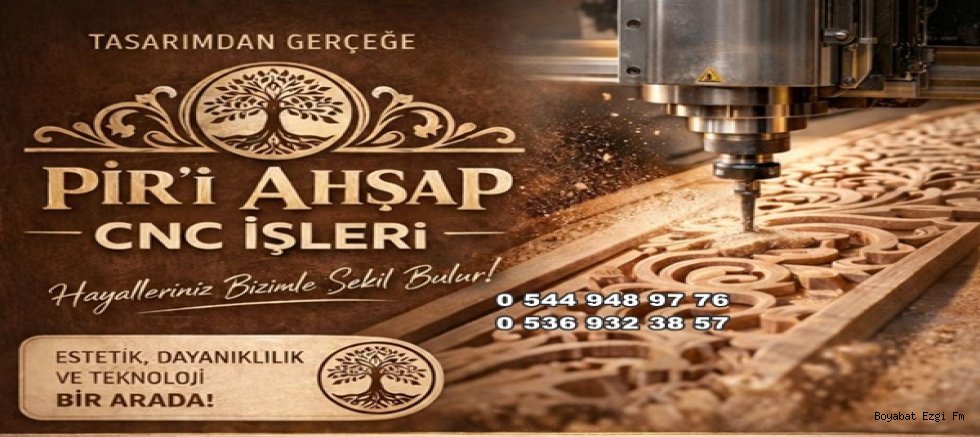 Boyabat'ta Ahşapta Hayalleriniz Pir'i CNC Teknolojisiyle Şekilleniyor