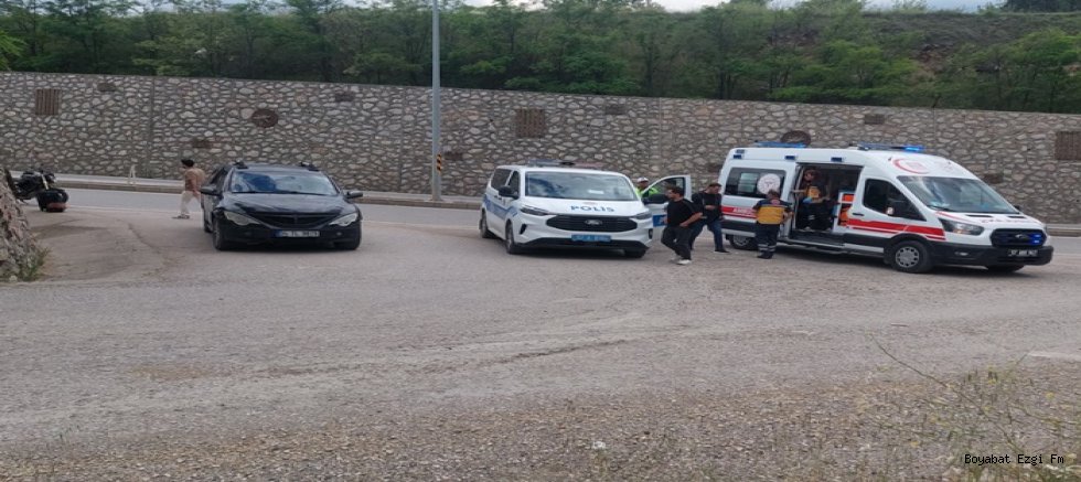 Boyabat'ta Motosiklet Kazası Koruyucu Ekipman Hayat Kurtardı!