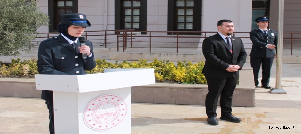Boyabat'ta Türk Polis Teşkilatı’nın 181. Kuruluş Yıl Dönümü Boyabat'ta da  Kutlandı