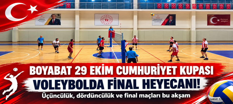 Boyabat'ta Voleybol Heyecanı Zirvede: Şampiyon Bu Akşam Belli Oluyor!