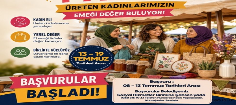 oyabat Hanımeli Pazarı Başvuruları Başladı! Üreten Kadınlara Büyük Destek