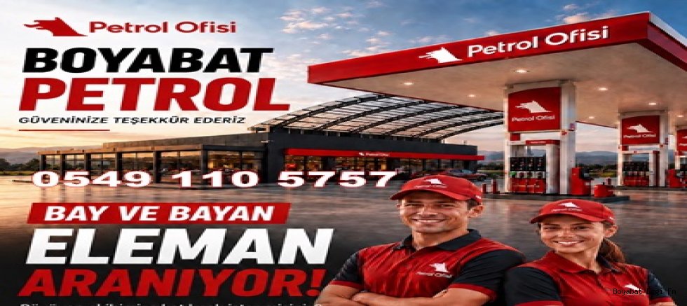 Petrol ofisi Boyabat petrolde çalışacak  bay bayan elemanlar aranıyor .