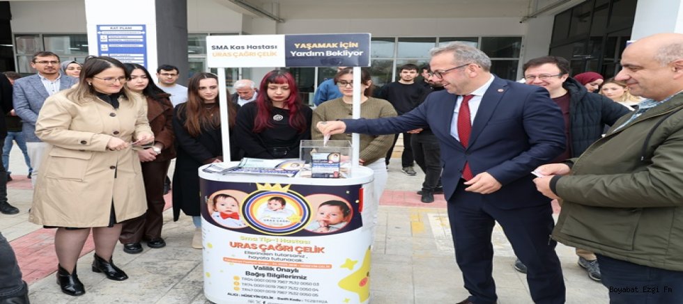 Sinop Üniversitesi’nden SMA Hastası Bebeğe Destek