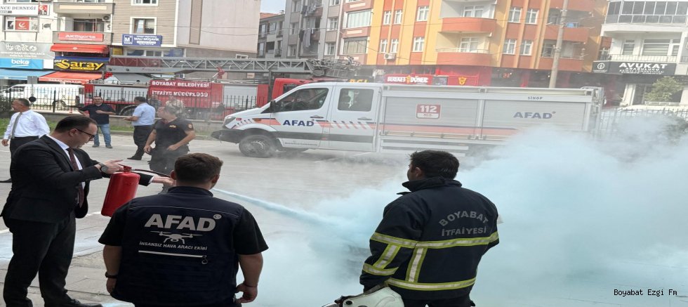 Son Dakika Boyabat: Adliye Personeline Deprem ve Yangın Eğitimi verildi