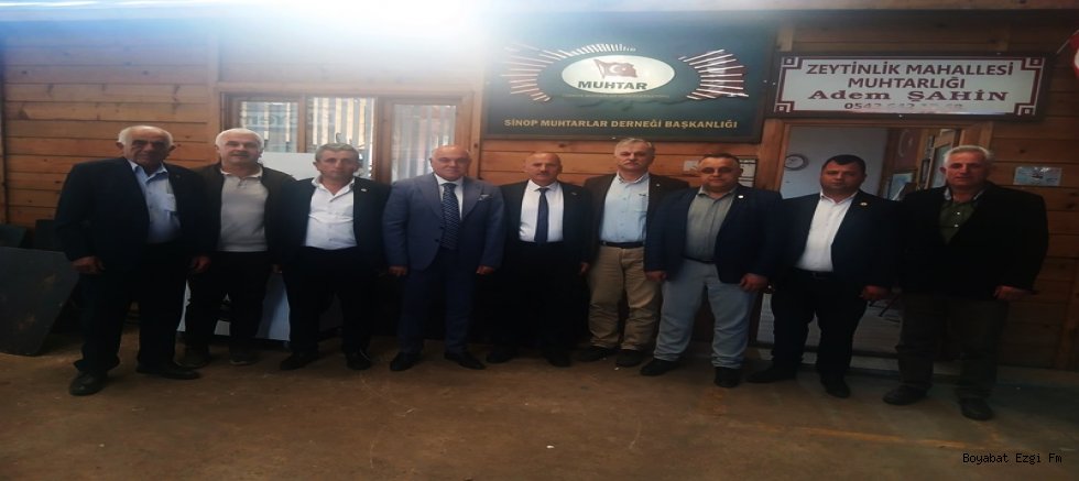 THK Sinop Şubesi’nden Muhtarlar Derneği’ne Anlamlı Ziyaret