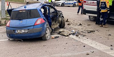 Boyabat Bölge Trafik Karşısında Şiddetli Kaza: 1 Yaralı