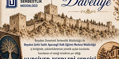 BOYABAT DENETİMLİ SERBESTLİK YÜKÜMLÜLERİNİN EL EMEĞİ ESERLERİ GÖRÜCÜYE ÇIKIYOR