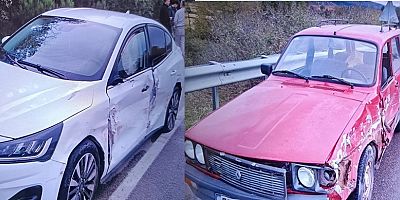 Boyabat Durağan Yolunda Trafik Kazası 1 Yaralı