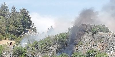 Boyabat Kalesi’nde Yangın Dumanları İtfaiyeyi Alarma Geçirdi!