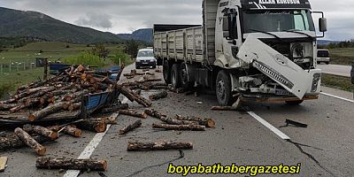 Boyabat'ta Kamyon ve Traktör Kazası  2 Yaralı 