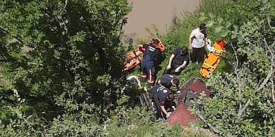 Boyabat’ta Kontrolden Çıkan Otomobil Ormanlık Alana Uçtu!
