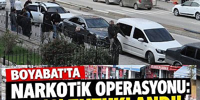 Boyabat'ta Narkotik Operasyonu: 3 Kişi Tutuklandı!