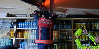 Boyabat’ta Tarım İlaçları Bayisinde Soba Bacası Tutuştu