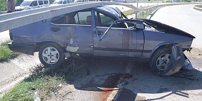 Boyabat'ta Trafik Kazası 1 Yaralı