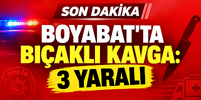 Boyabat’taki Bıçaklı Kavgada Ortalık Karıştı