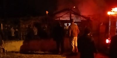 Boyabat Yörük Köyü’nde Samanlık Yandı