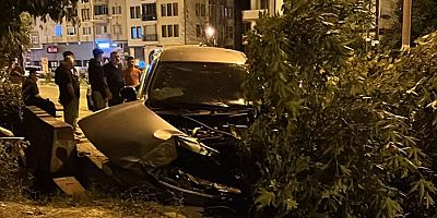 Bu Gece Otomobiller Pusulayı Şaşırdı Otomobil Ağacı Devirdi, Biri Dükkana Girdi: Yaralılar Var
