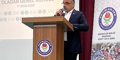 Eğitim-Bir-Sen Sinop'ta Ramazan Çelik Güven Tazeledi : Yeni Yönetim Kurulu