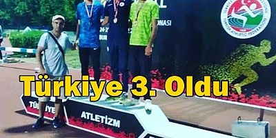 Sinop'lu Atletizm Sporcusundan Büyük Başarı Türkiye 3. Oldu