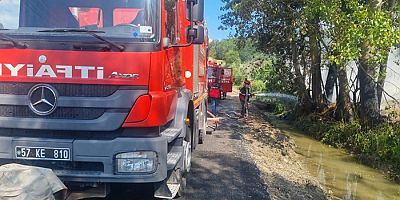 Sinop'ta korkutan yangın! 4 itfaiye aracı müdahale etti